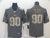 Nike Steelers 90 T.J. Watt Gray Camo Vapor Untouchable Limited Jersey,baseball caps,new era cap wholesale,wholesale hats